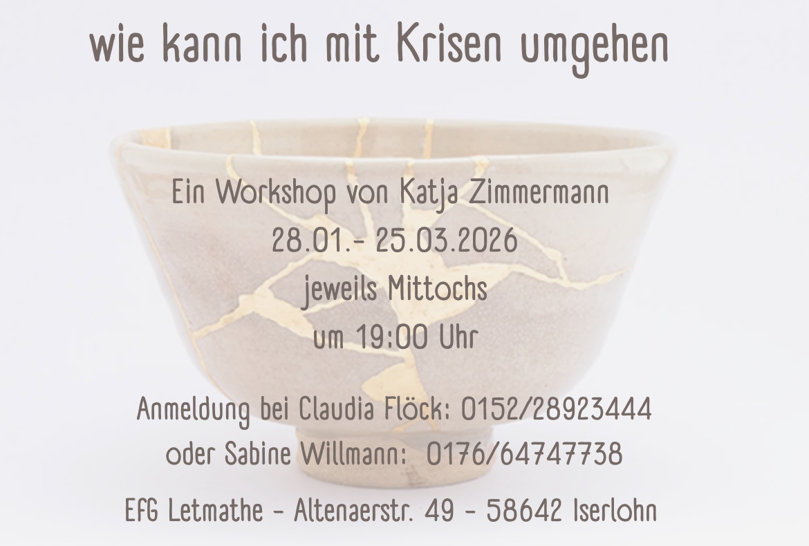 Schönheit im Zerbruch - Infos und Anmeldung.